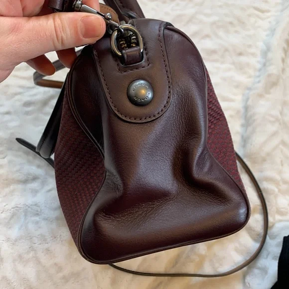 Coach mini bennett oxblood sale